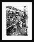 Local residents supplying refreshments to soldiers evacuated from Dunkirk, World War II, 1940 by Unknown