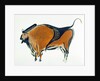 Bison, copy of a Palaeolithic cave painting at Altamira, northern Spain, 1913 by Unknown