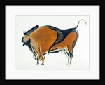 Bison, copy of a Palaeolithic cave painting at Altamira, northern Spain, 1913 by Unknown