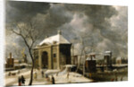 Presumed view of an Amsterdam gate in winter, 1622 by Abrahamsz Beerstraten