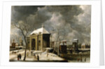 Presumed view of an Amsterdam gate in winter, 1622 by Abrahamsz Beerstraten
