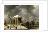 Presumed view of an Amsterdam gate in winter, 1622 by Abrahamsz Beerstraten
