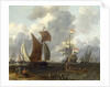 A Battle Offshore, 17th century by Abraham Storck