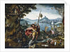 St Christopher Crossing the River, 1506-c1527 by Jan de Cock