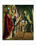 The Devil Presenting St Augustin with the Book of Vices, c1455-1498 by Michael Pacher