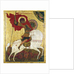 St George Killing the Dragon, Russian icon by Unknown