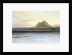 The Pyramids at Gizeh, 19th century by Edward Lear