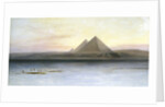 The Pyramids at Gizeh, 19th century by Edward Lear