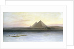 The Pyramids at Gizeh, 19th century by Edward Lear
