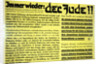 Yet again: the Jew!! German anti-semitic propaganda leaflet by Unknown