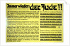 Yet again: the Jew!! German anti-semitic propaganda leaflet by Unknown