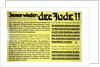 Yet again: the Jew!! German anti-semitic propaganda leaflet by Unknown