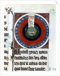 Earth surrounded by Water, Air, Fire, the planets and stars, 13th century by Unknown