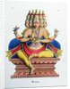 Brahma, first god of the Hindu trinity (trimurti), and creator of the universe, c19th century by A Geringer