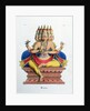 Brahma, first god of the Hindu trinity (trimurti), and creator of the universe, c19th century by A Geringer