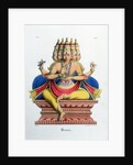 Brahma, first god of the Hindu trinity (trimurti), and creator of the universe, c19th century by A Geringer