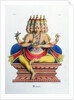 Brahma, first god of the Hindu trinity (trimurti), and creator of the universe, c19th century by A Geringer