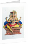 Brahma, first god of the Hindu trinity (trimurti), and creator of the universe, c19th century by A Geringer