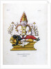 Vishnu, one of the gods of the Hindu trinity (trimurti), c19th century by A Geringer