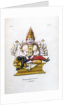 Vishnu, one of the gods of the Hindu trinity (trimurti), c19th century by A Geringer