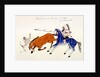 Unhorsing of a Pawnee warrior by Dakota Sioux warrior Zintka Mato (Dog Bear), c1889-1927 by Kills Two
