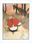 Scene from Little Red Riding Hood, 1900 by Tom Browne