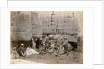 Group photograph in the Hall of Columns, Karnak, Egypt, 1862 by Francis Bedford