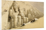 The Great Temple of Abu Simbel, Nubia, Egypt, c1845 by David Roberts