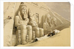 The Great Temple of Abu Simbel, Nubia, Egypt, c1845 by David Roberts
