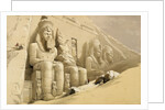 The Great Temple of Abu Simbel, Nubia, Egypt, c1845 by David Roberts