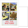 Dig for Victory, propaganda poster for Britain's African colonies, c1940 by Unknown