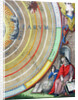 An astronomer, detail from a map of the planets, 1660-1661 by Andreas Cellarius