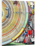 An astronomer, detail from a map of the planets, 1660-1661 by Andreas Cellarius