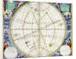 Map charting the movement of the Earth and Planets, 1660-1661 by Andreas Cellarius