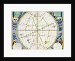 Map charting the movement of the Earth and Planets, 1660-1661 by Andreas Cellarius