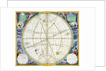 Map charting the movement of the Earth and Planets, 1660-1661 by Andreas Cellarius