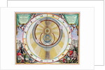 Map showing Tycho Brahe's system of planetary orbits, 1660-1661 by Andreas Cellarius