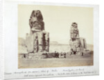 The Colossi of Memnon, Thebes, Egypt, 1862 by Francis Bedford