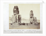 The Colossi of Memnon, Thebes, Egypt, 1862 by Francis Bedford