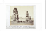The Colossi of Memnon, Thebes, Egypt, 1862 by Francis Bedford