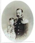 Tsar Alexander II and his daughter Grand Duchess Maria Alexandrovna, late 1850s by Andrei Deniere