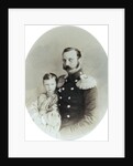 Tsar Alexander II and his daughter Grand Duchess Maria Alexandrovna, late 1850s by Andrei Deniere