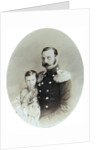 Tsar Alexander II and his daughter Grand Duchess Maria Alexandrovna, late 1850s by Andrei Deniere