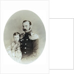 Tsar Alexander II and his daughter Grand Duchess Maria Alexandrovna, late 1850s by Andrei Deniere