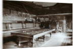The billiard room, Imperial Palace, Bialowieza Forest, Russia, late 19th century by Mechkovsky