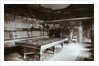 The billiard room, Imperial Palace, Bialowieza Forest, Russia, late 19th century by Mechkovsky