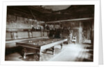 The billiard room, Imperial Palace, Bialowieza Forest, Russia, late 19th century by Mechkovsky