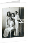 The four daughters of Tsar Nicholas II of Russia, 1910s by K von Hahn