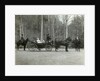Tsar Nicholas II of Russia with his family in the park of Tsarskoye Selo, Russia, 1900s. by K von Hahn