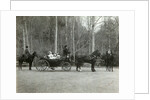 Tsar Nicholas II of Russia with his family in the park of Tsarskoye Selo, Russia, 1900s. by K von Hahn